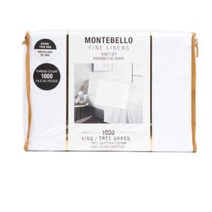 Montebello White Sheet Set